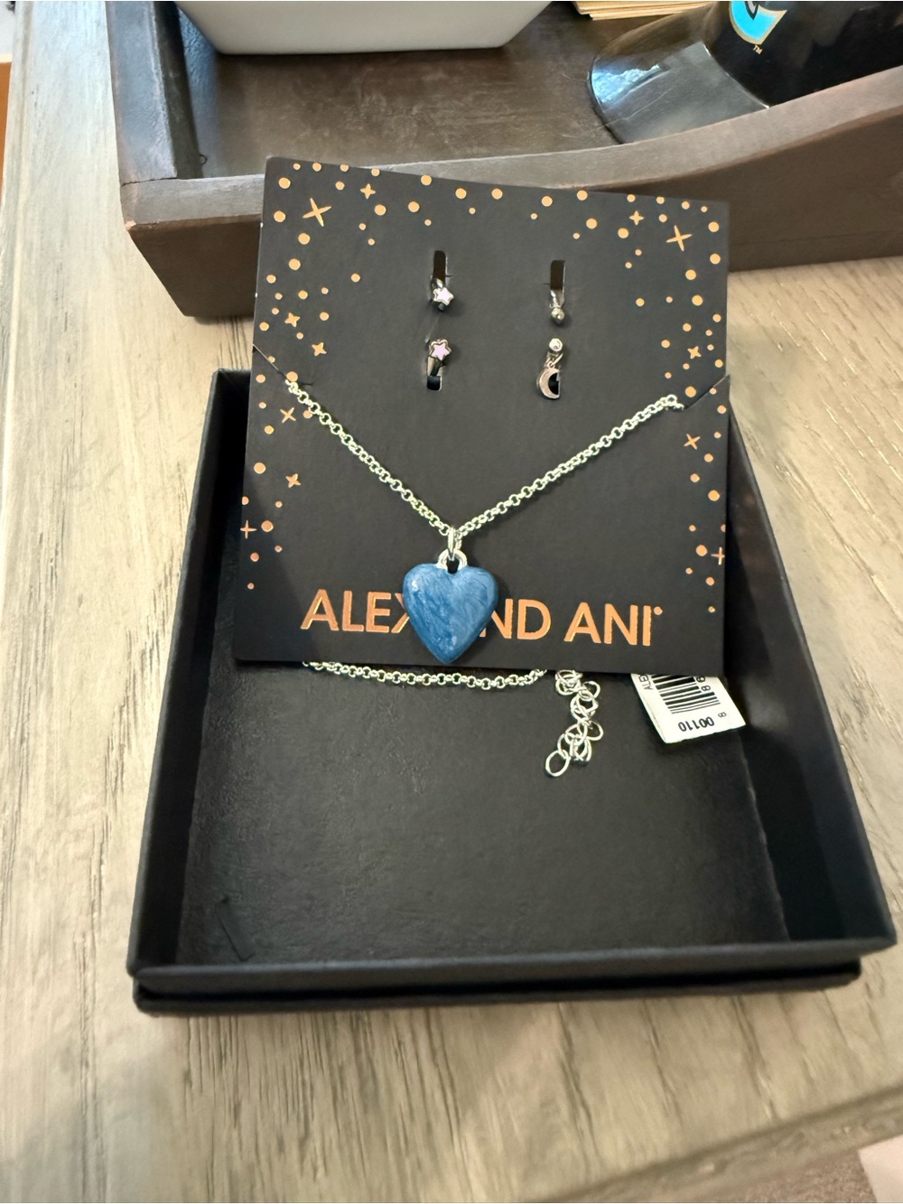 Alex and Ani Wish Upon a Star Heart Necklace and Ring Set